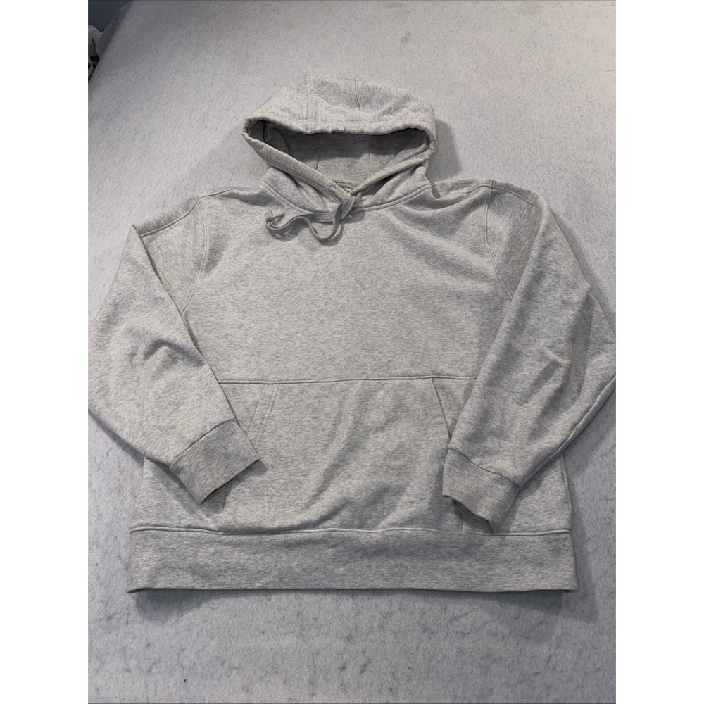 Athleta Retro Plush Heather Hoodie Women's Medium Sweatshirt Gray pullover Cozy